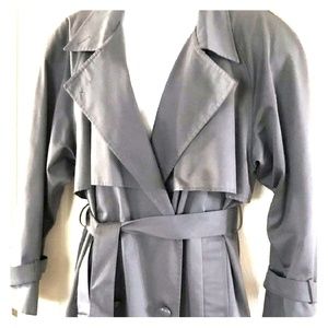 Dark grey trench coat